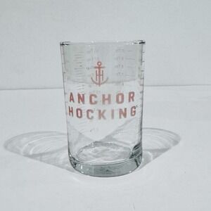 Anchor Hocking 5 oz Measuring Cup Clear Glass W Red‎ Markings GUC